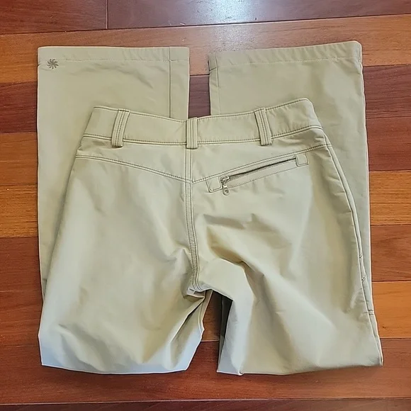 Athleta Brushed Lined Tan Hiking Outdoor Pants - Size 2P - Picture 7 of 9